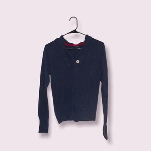 LAST CHANCE Women’s Tommy Hilfiger S Blue Sweater Hoodie